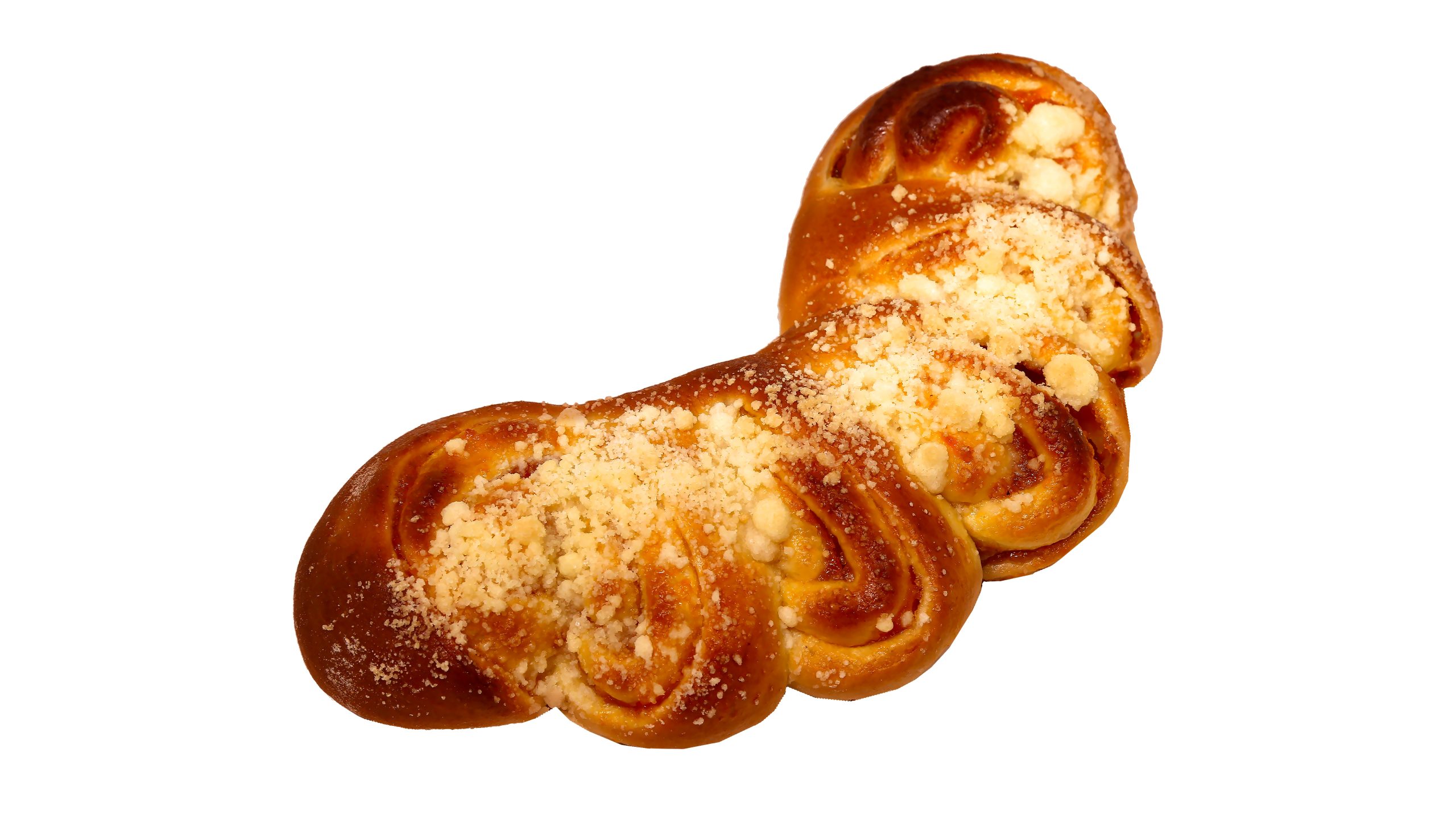 Булочка с персиковым джемом